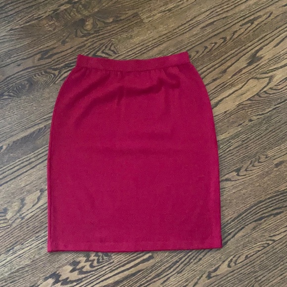 St. John Dresses & Skirts - St. John Red Skirt